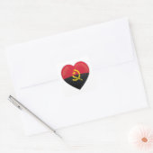 Liebe Angola Quadratischer Aufkleber (Umschlag)