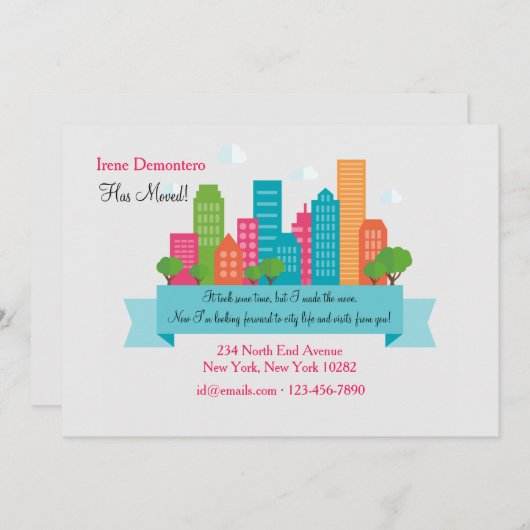 Liebe Ankündigung zum Stadtleben (Vorne/Hinten)