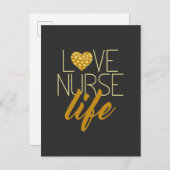 Liebe Ankündigungspostkarte (Vorne/Hinten)