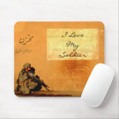 Liebe-Anmerkung über den Wand-Militär-Soldaten Mousepad (Mit Mouse)