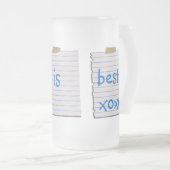 Liebe-Anmerkungen für Vati-Tasse Mattglas Bierglas (VorderseiteRechts)