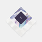 "Liebe" Anpassbares Papier Napkin Serviette (Ecke)