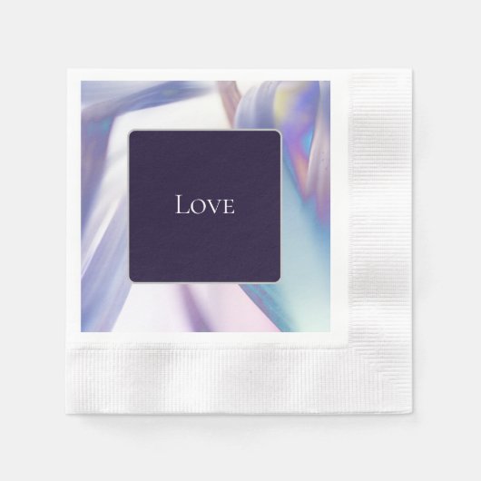 "Liebe" Anpassbares Papier Napkin Serviette (Vorderseite)