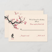 Liebe-Ansprechkarten für Zweigstellen RSVP Karte (Vorne/Hinten)