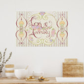 Liebe Anyway (Embellished Design) Poster (Küche)