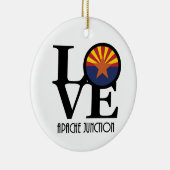 LIEBE Apache Junction Arizona Keramik Ornament (Rechts)