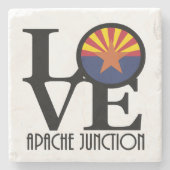 LIEBE Apache Junction Arizona Steinuntersetzer (Vorderseite)