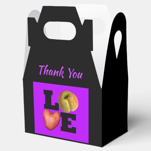 LIEBE Apple Heart Potato Name Dankeschön-Box Geschenkschachtel (Geöffnet)