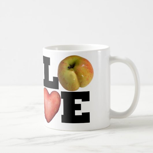 LIEBE Apple Heart Potato Tasse (Rechts)