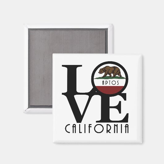 LIEBE Aptos California Magnet (Vorderseite/Rückseite)