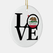 LIEBE Aptos Keramik Ornament (Rechts)