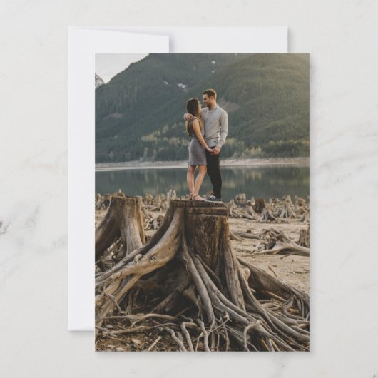 Liebe Aqua Save The Date (Rückseite)