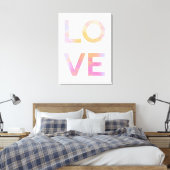 Liebe, Aquarell Leinwanddruck (Insitu (Schlafzimmer))