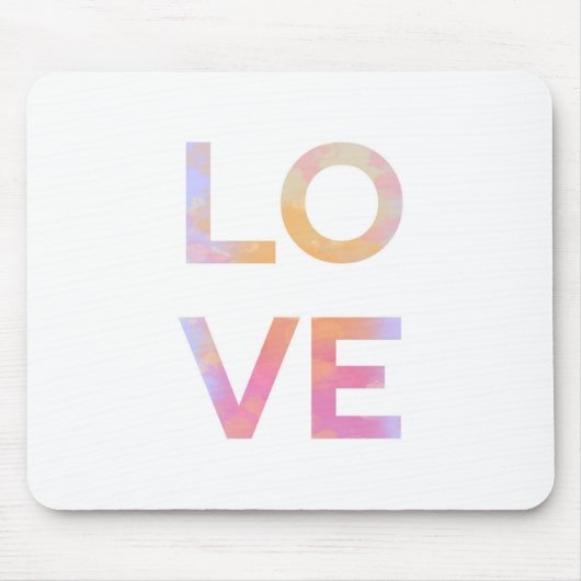 Liebe, Aquarell Mousepad (Vorne)