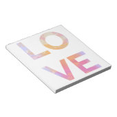 Liebe, Aquarell Notizblock (angewinkelt)