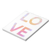 Liebe, Aquarell Notizblock (Rotiert)