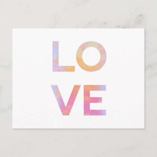 Liebe, Aquarell Postkarte (Vorderseite)