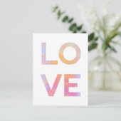 Liebe, Aquarell Postkarte (Stehend Vorderseite)