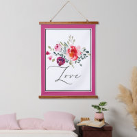 Liebe Aquarell Rote Blüte