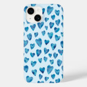 Liebe, Aquarellblau Case-Mate iPhone Hülle (Rückseite)