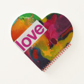 Liebe Aquarellkollage Notizblock (Rückseite)