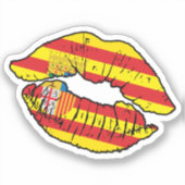 Liebe Aragon Aragonese Lipstick Aufkleber (Vorderseite)