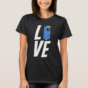 Liebe Arcade Gaming Games Machine Einzigartiges Ou T-Shirt