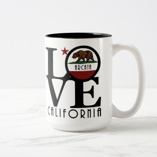 LIEBE Arcata California 15oz Zweifarbige Tasse (Rechts)