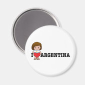 Liebe Argentinien Magnet (Vorderseite/Rückseite)
