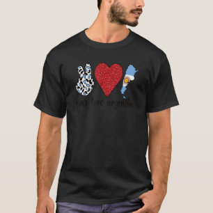 Liebe Argentinien stolz argentinische Flagge Argen T-Shirt