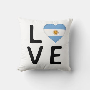 Liebe - argentinische Flagge Kissen