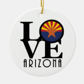 LIEBE Arizona Keramik Ornament (Vorne)