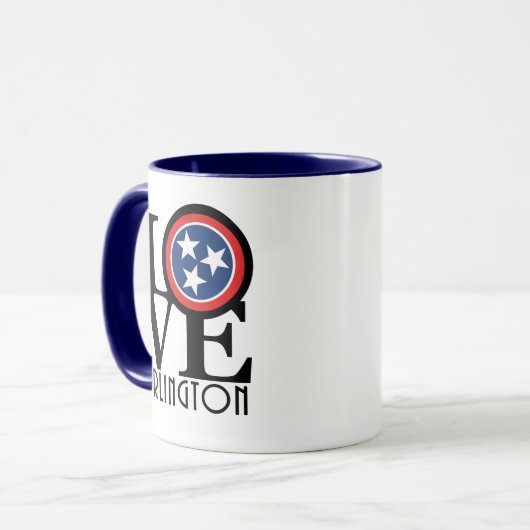 LIEBE Arlington Tasse (Vorderseite Links)