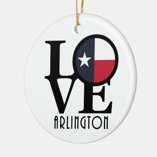 LIEBE arlington Texas Keramik Ornament (Links)
