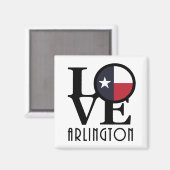 LIEBE Arlington Texas Magnet (Vorderseite/Rückseite)
