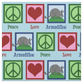 Liebe Armadillos Stoff (Nahaufnahme)