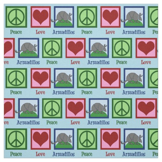 Liebe Armadillos Stoff (Muster)