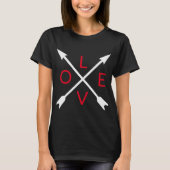 Liebe Arrow Black T - Shirt (Vorderseite)
