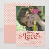 Liebe Arrow Foto Einladung (Vorne/Hinten)