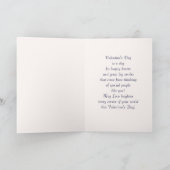 Liebe. Art Deco Valentine's Day Feiertagskarte (Innenseite)