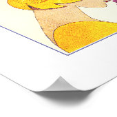 Liebe. Art Deco Valentine's Day Geschenk Drucken Poster (Ecke)