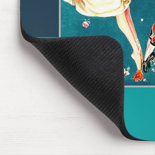 Liebe. Art Deco Valentine's Day Gift Mousepad (Ecke)