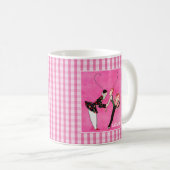 Liebe. Art Deco Valentine's Day Gift Tasse (VorderseiteRechts)