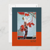 Liebe. Art Deco Valentinstag Postkarten (Vorne/Hinten)