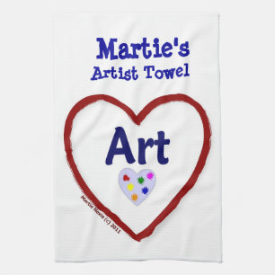 Liebe Art - Künstlertuch (personalisieren) Küchentuch