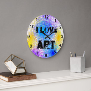 Liebe Art Spirales Wall Clock Große Wanduhr