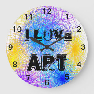Liebe Art Spirales Wall Clock Große Wanduhr