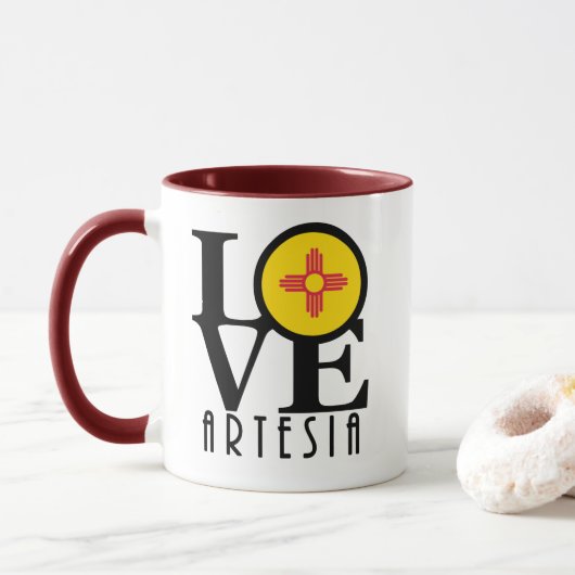 LIEBE Artesia 11oz Tasse (Mit Donut)