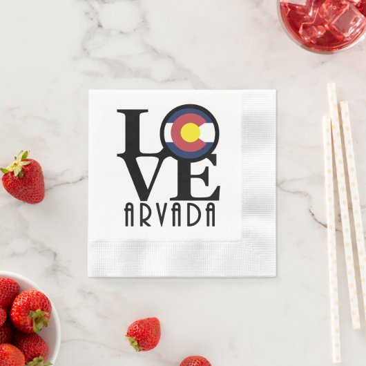 LIEBE Arvada Colorado Serviette (Beispiel)