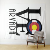 LIEBE Arvada Colorado Wandteppich (Beispiel (Horizontal))